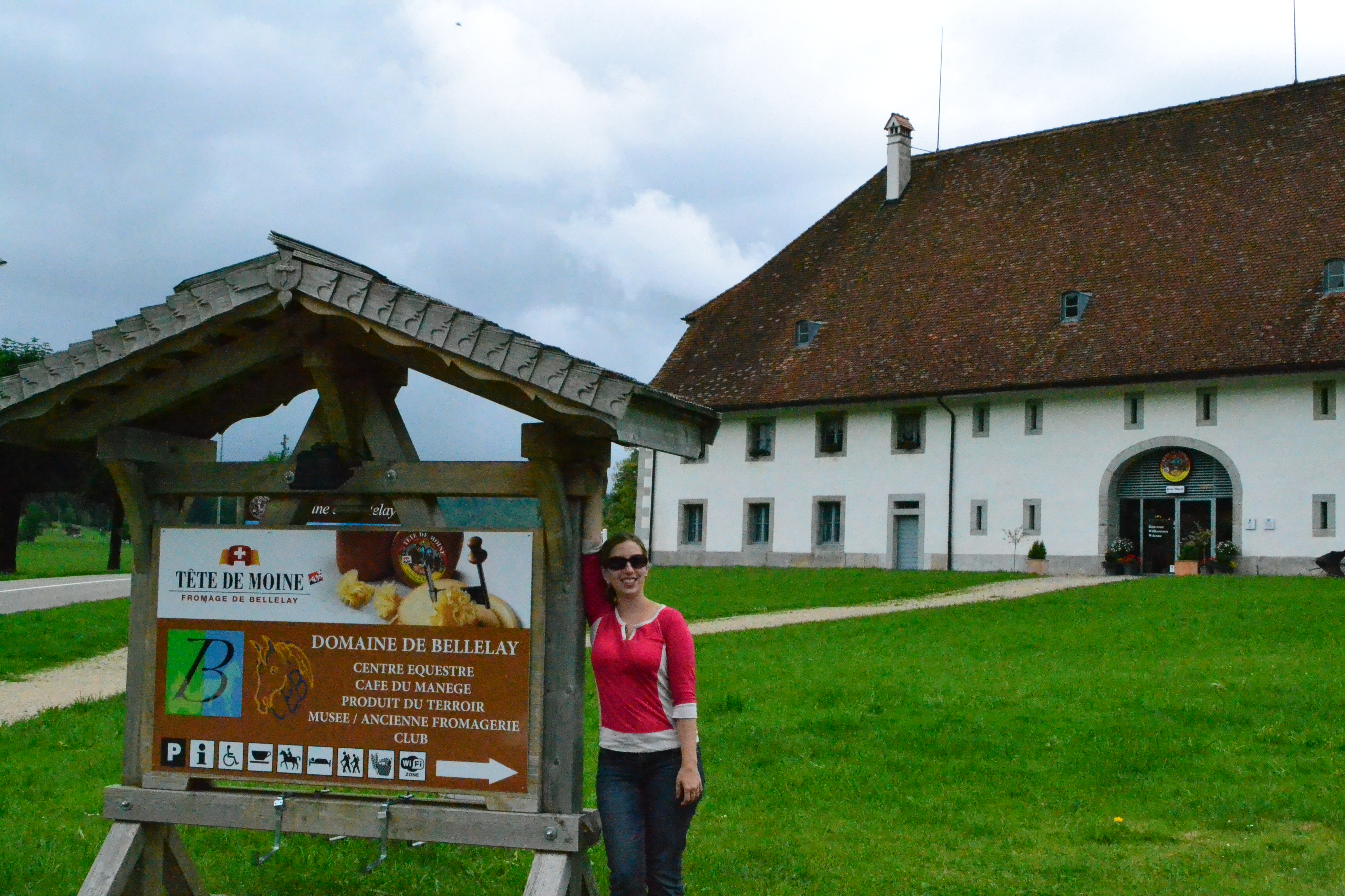 Outside the museum in Bellelay, Switzerland