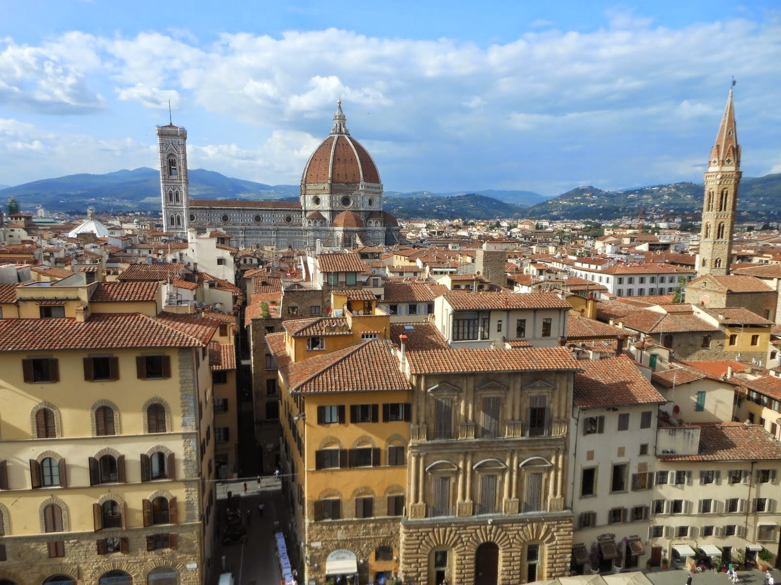 View along the climb up the Palazzo Vecchio tower