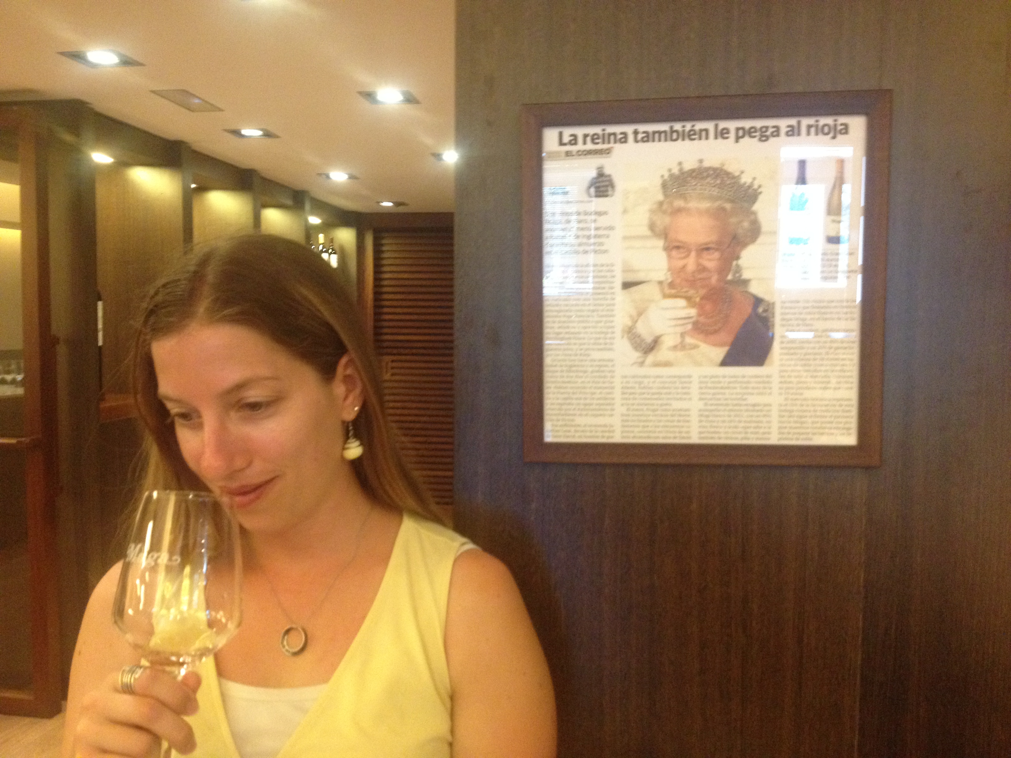 Wine tasting "with" the Queen