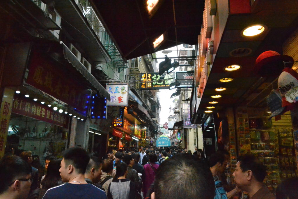 One of the Macau market streets