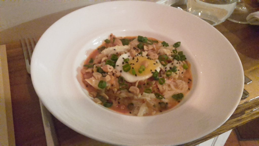 Crab Stew with Housemade kimchi The Table in Cambridge Boston USA 20170311_203244