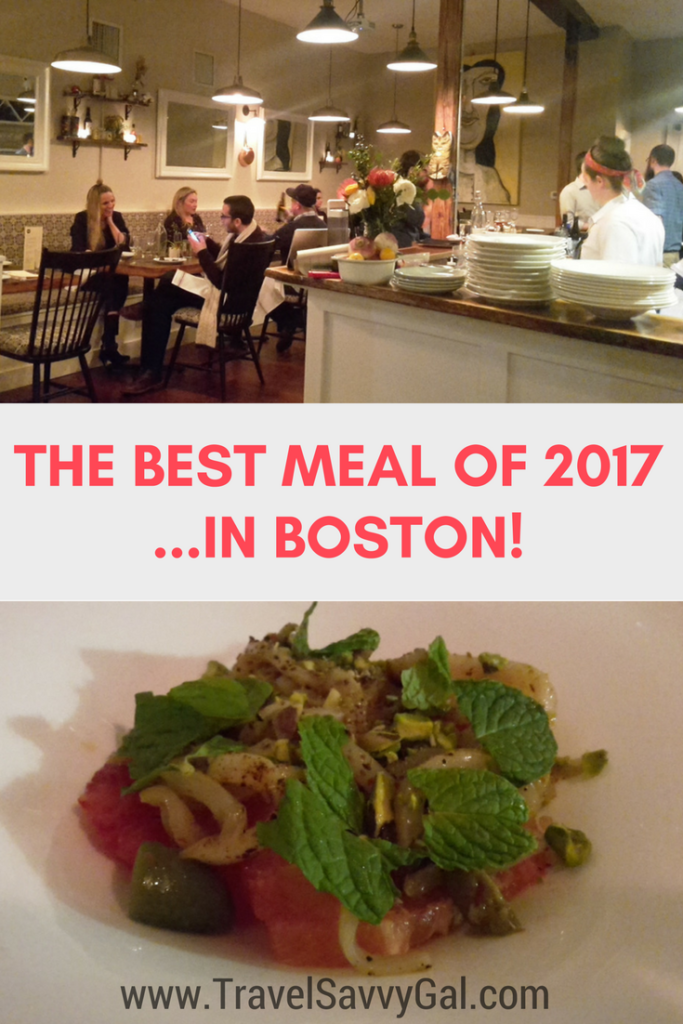 The Best Restaurant Meal of the Year - in Boston, Massachusetts, USA