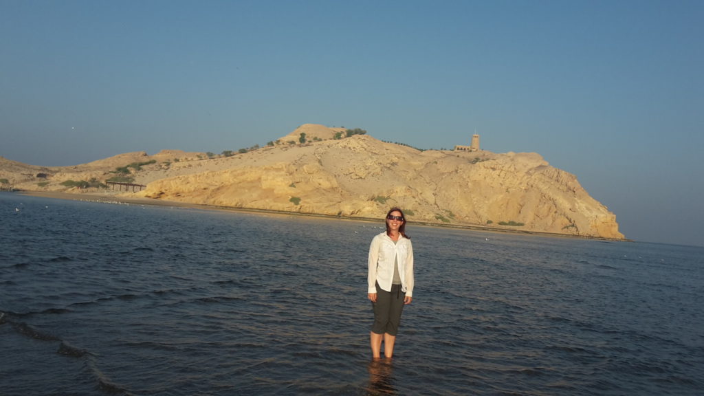 Walking to Sawadi Island, Oman (and staying modest)