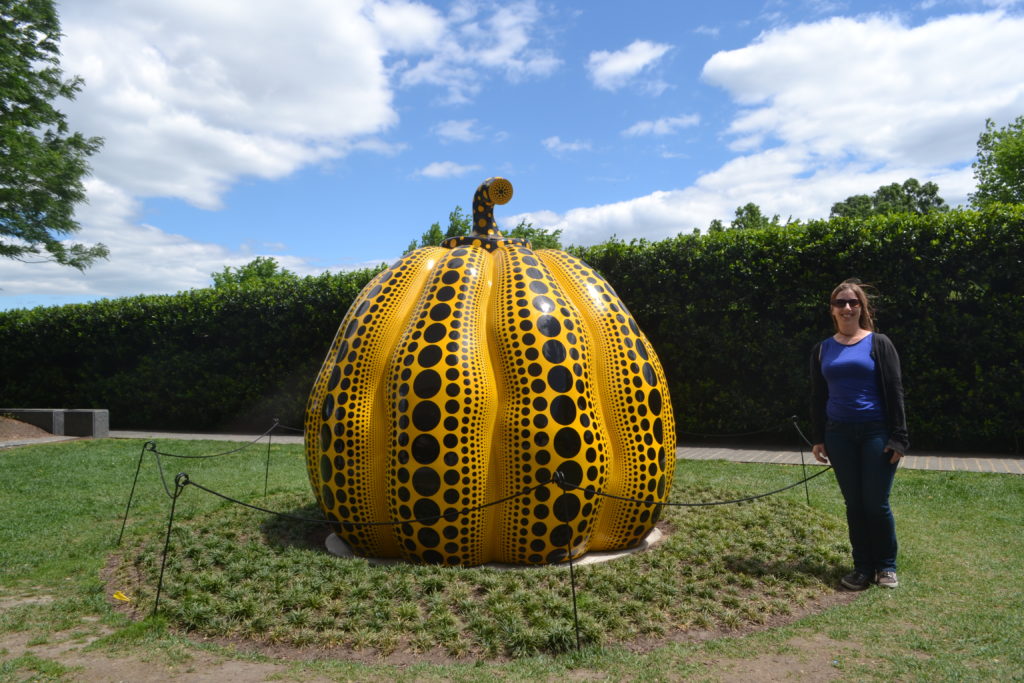 DC Pumpkin Kusama Exhibit Hirshhorn Museum Washington DC US DSC_0254