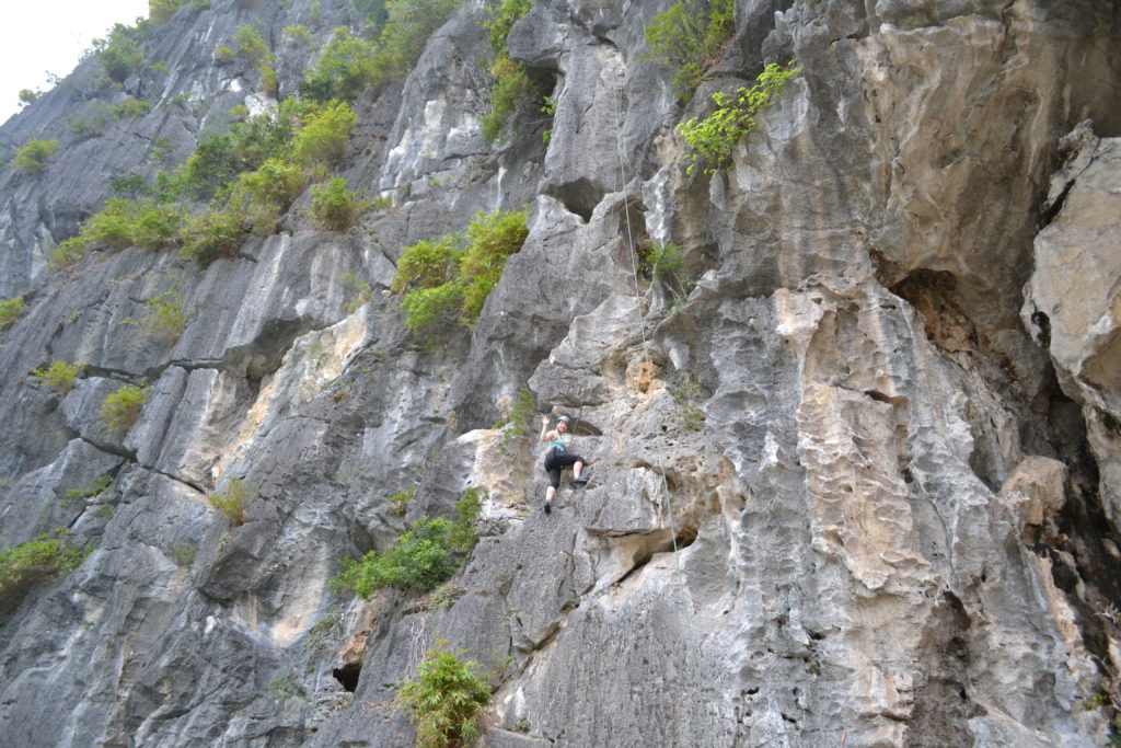 Rock Climbing in Ha Long Bay, Vietnam