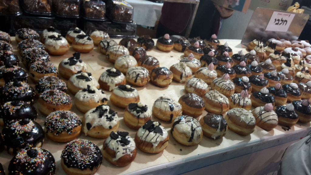Sufganiyot Doughnuts Donuts 7 Best Reasons Why Visit Israel During Chanukah 20151204_113317
