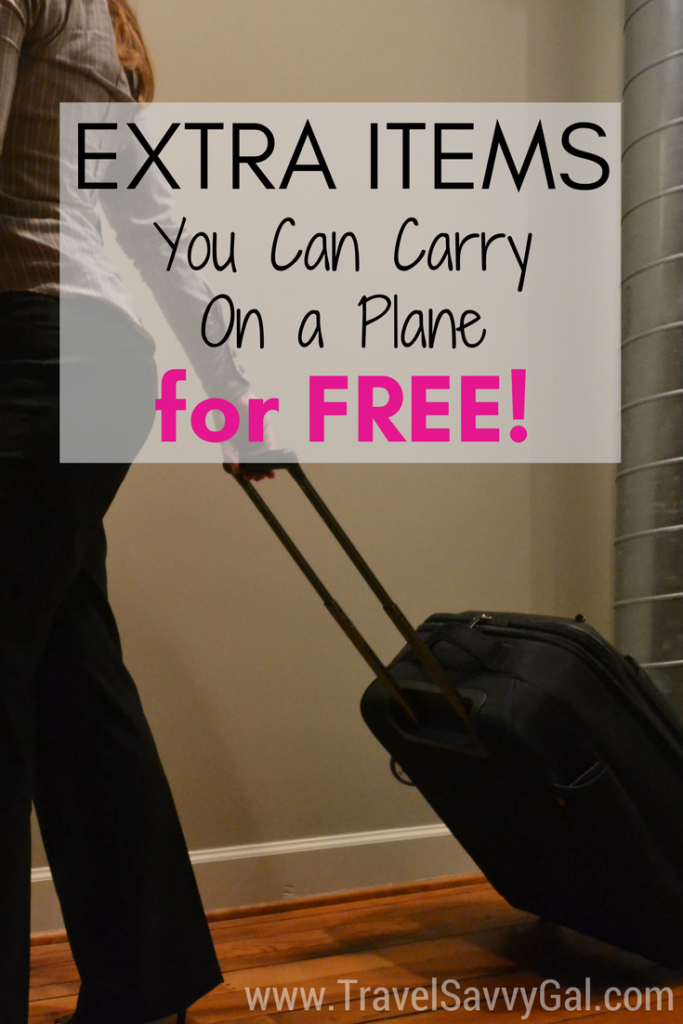 Extra Items You Can Carry On a Plane for FREE