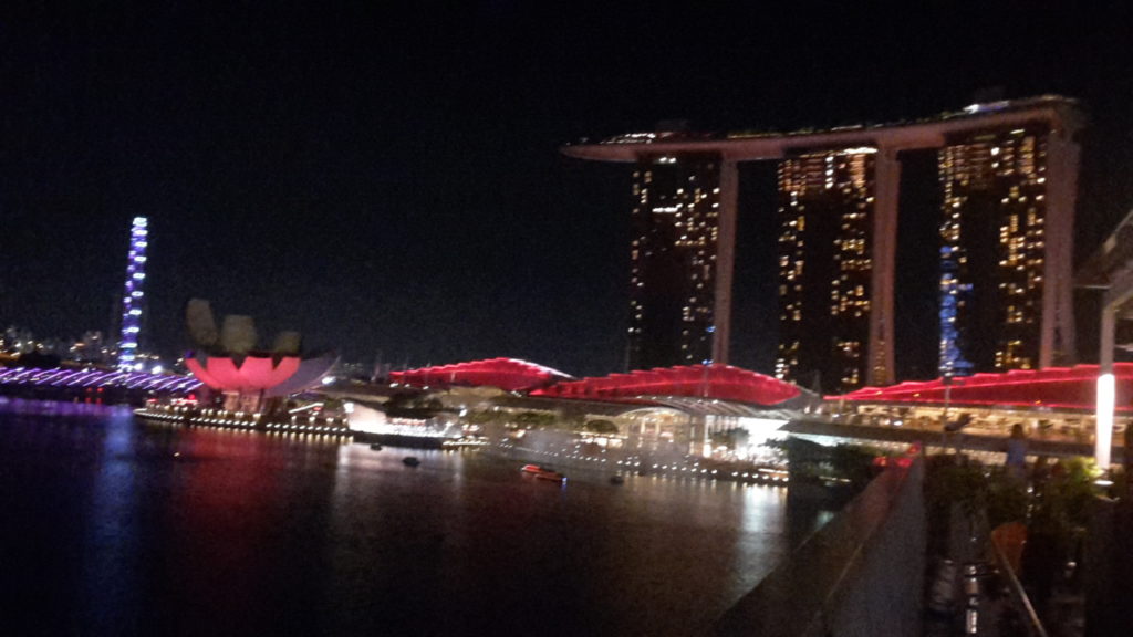 Marina Bay Sands Hotel Singapore Best Light Shows Around the World 20161103_200649