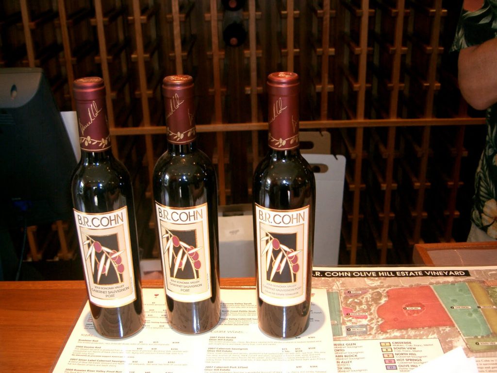 A trio of ports at B.R. Cohn (we bought one)