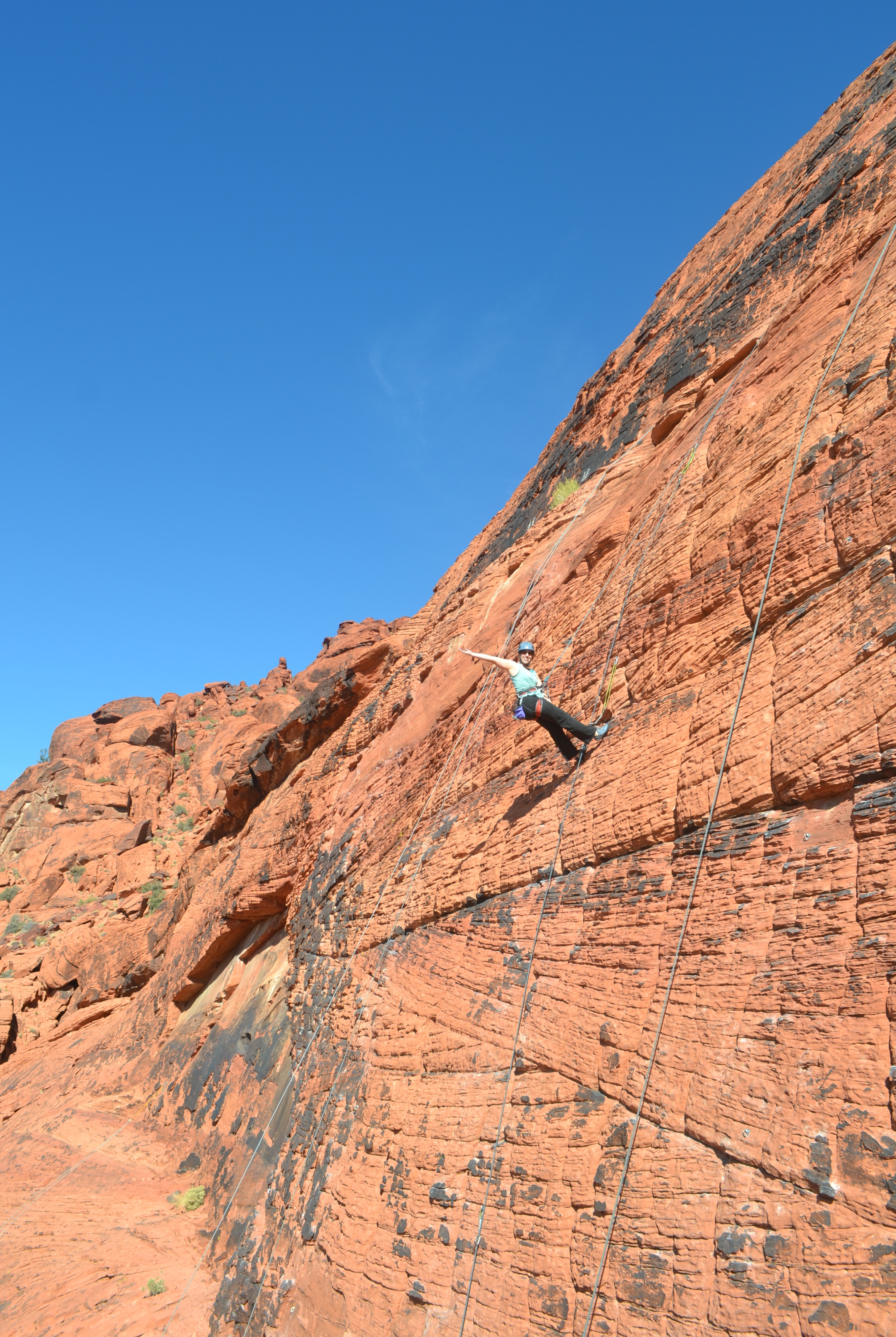 Fredag Ledig eksegese Rock Climbing in Red Rock Canyon: Day Trip from Las Vegas, Nevada - Travel  Savvy Gal