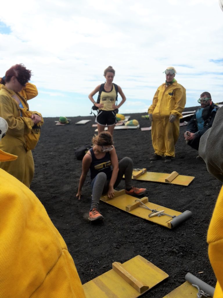 Instructions from the Guide Bucket List Adventure Volcano Boarding in Nicaragua 20180120_105830