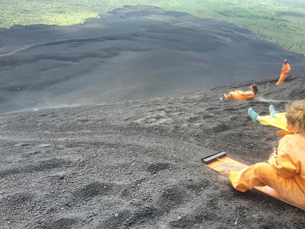 Starting the descent Bucket List Adventure Volcano Boarding in Nicaragua IMG_20180121_095414_630