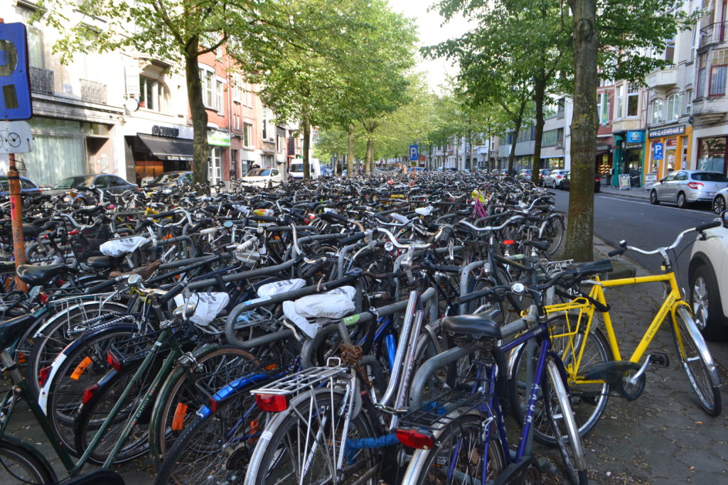 Bicycles outside train station How to Spend One Day in Ghent, Belgium - Things to See, Do, and Eat! DSC_0418