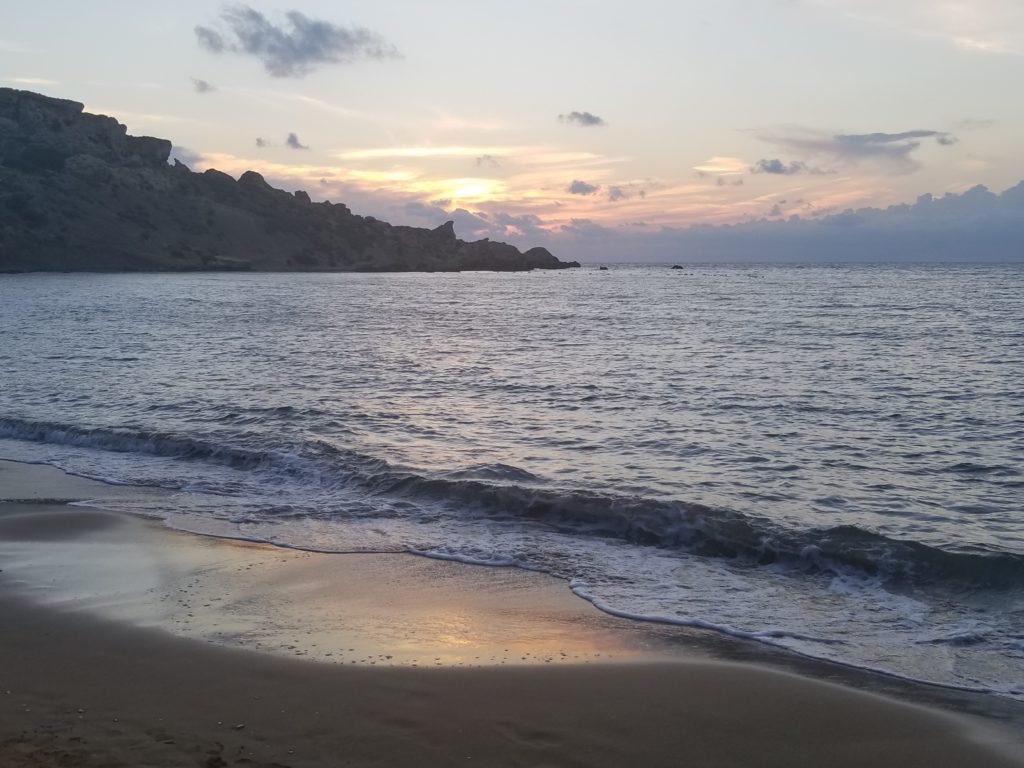 Ghajn Tuffieha Bay Malta sunset Travel Superlatives 2018 20181001_184327