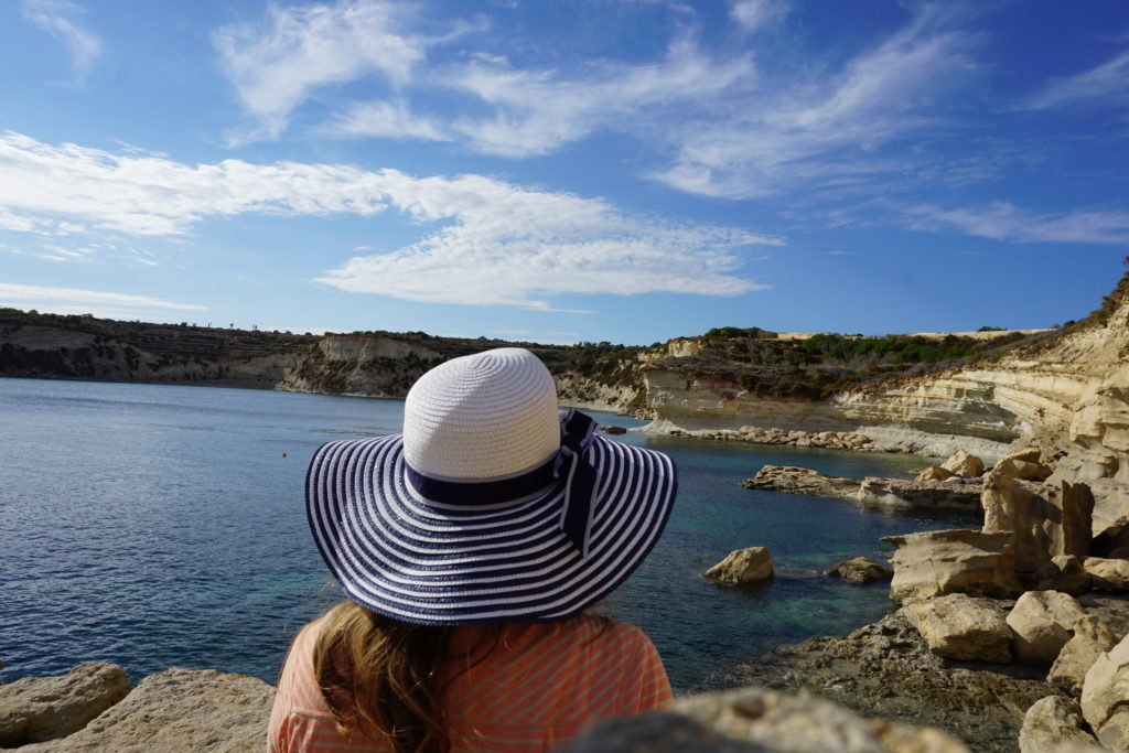 By the Ta Kalanka Sea Cave