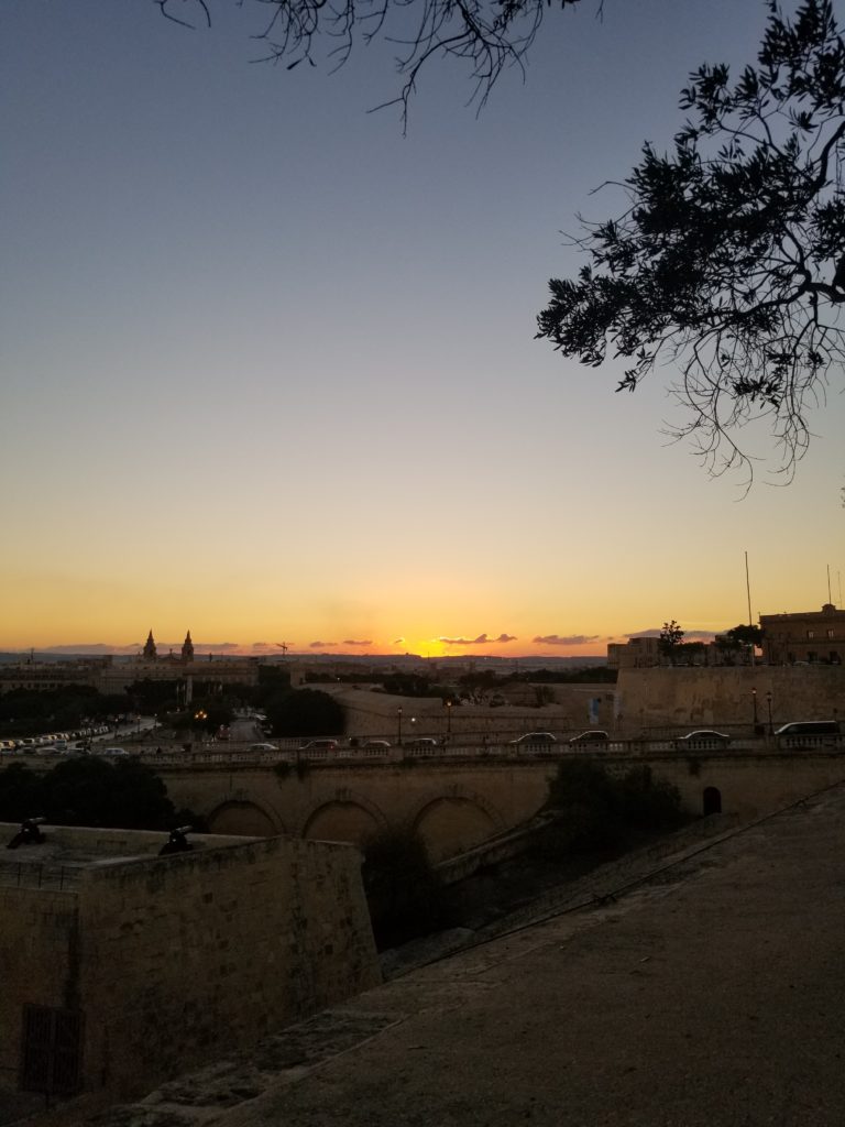 Sunset Upper Barrakka Gardens Top 12 Reasons to Go To Malta & Malta Travel Tips 20180930_184413