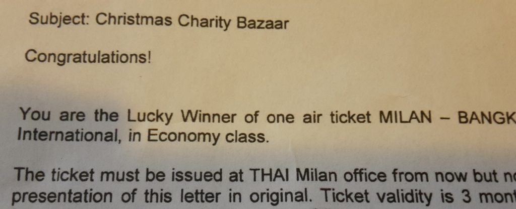 Winning a Trip to Bangkok from Milan How to Avoid Common Mistakes Travelers Make on their First Visit to Bangkok Thailand 20141125_160018