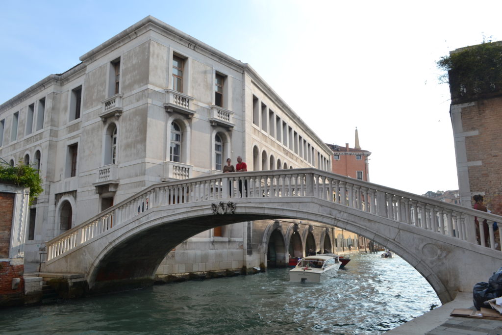 Bridge to cross in Venice Italy