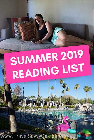 Books to Read on Vacation - Summer 2019 Reading List for TravelSavvyGal website